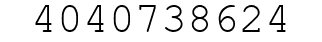 Number 4040738624.