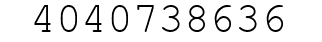Number 4040738636.