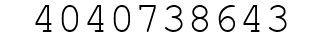 Number 4040738643.