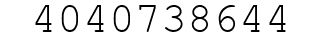 Number 4040738644.
