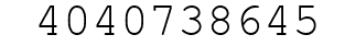 Number 4040738645.