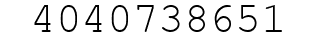 Number 4040738651.