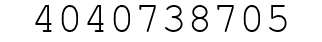 Number 4040738705.