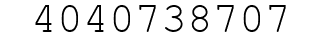Number 4040738707.