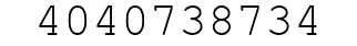 Number 4040738734.