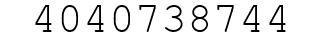 Number 4040738744.