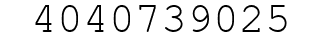 Number 4040739025.