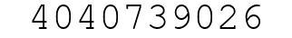Number 4040739026.