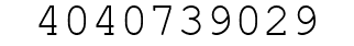 Number 4040739029.