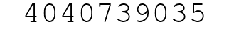 Number 4040739035.