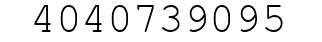 Number 4040739095.