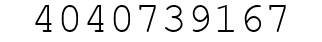 Number 4040739167.
