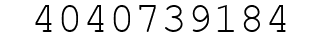 Number 4040739184.