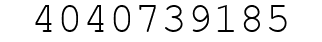 Number 4040739185.