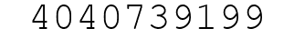 Number 4040739199.