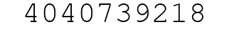 Number 4040739218.