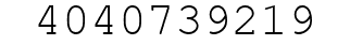 Number 4040739219.