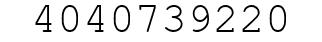 Number 4040739220.