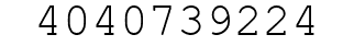 Number 4040739224.