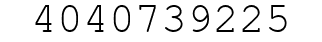 Number 4040739225.