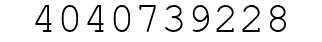 Number 4040739228.