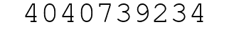 Number 4040739234.
