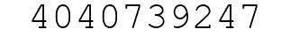 Number 4040739247.