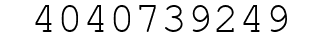 Number 4040739249.