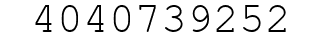 Number 4040739252.