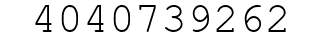 Number 4040739262.