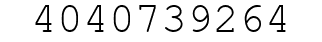 Number 4040739264.