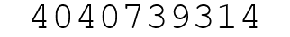 Number 4040739314.