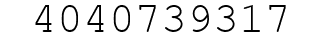 Number 4040739317.