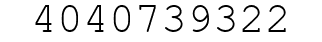 Number 4040739322.
