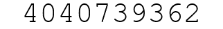 Number 4040739362.