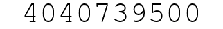 Number 4040739500.