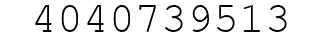 Number 4040739513.