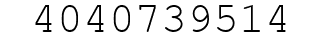 Number 4040739514.