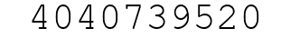 Number 4040739520.