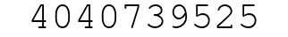 Number 4040739525.