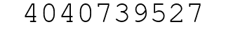 Number 4040739527.