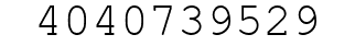 Number 4040739529.