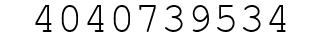 Number 4040739534.