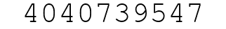 Number 4040739547.