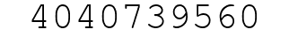 Number 4040739560.