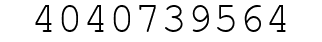 Number 4040739564.