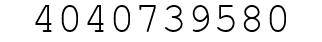 Number 4040739580.
