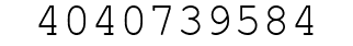 Number 4040739584.