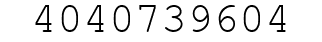 Number 4040739604.