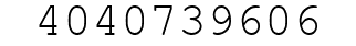Number 4040739606.